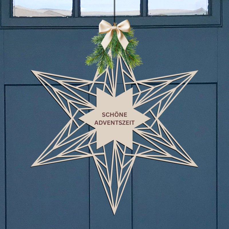 Digitale Datei - Türkranz Weihnachten