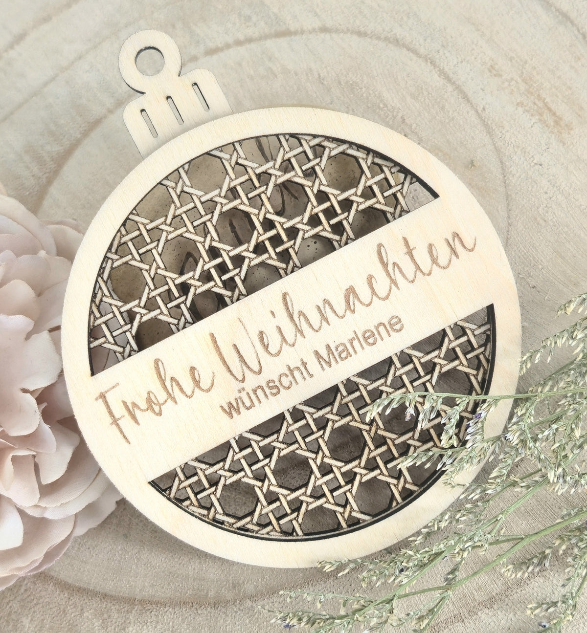 Digitale Datei - Christbaumkugel mit Namen