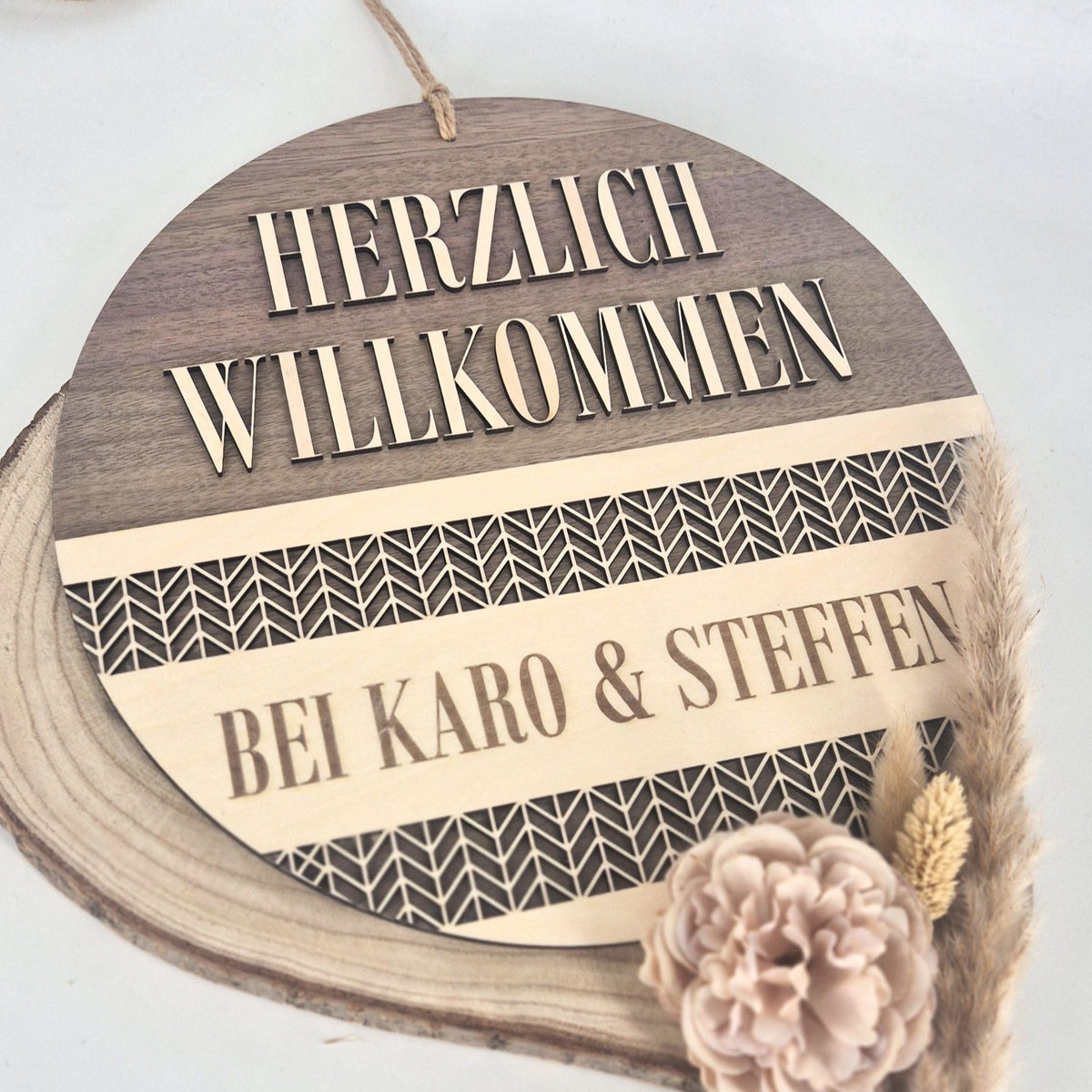 Digitale Datei - Herzlich Willkommen Kranz