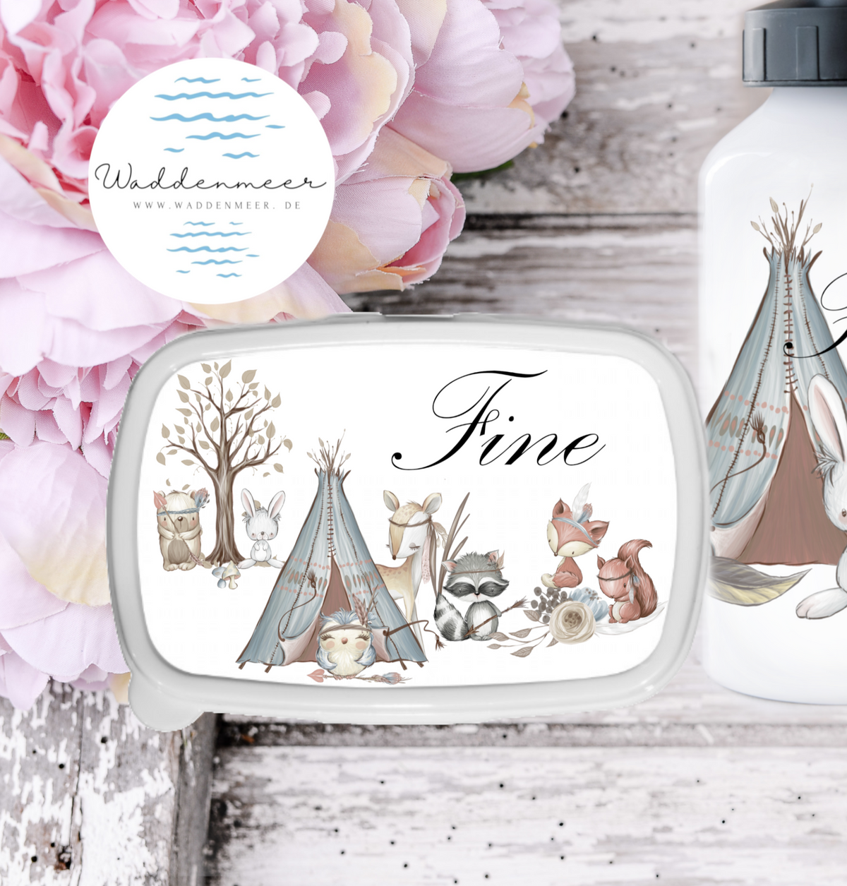 Brotdose Boho Tiere